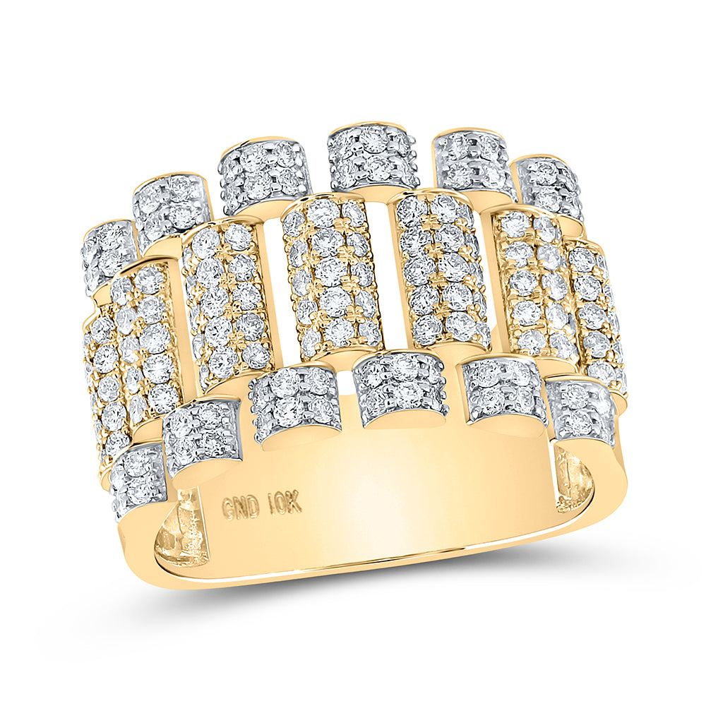 1 5/8 CTW-DIA NK MENS RING