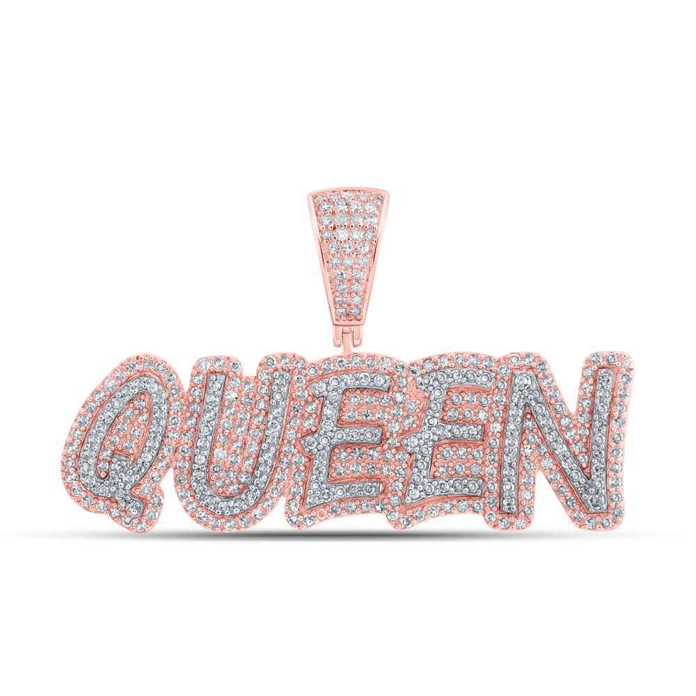 1CTW-DIA CN "QUEEN" INITIAL PENDANT