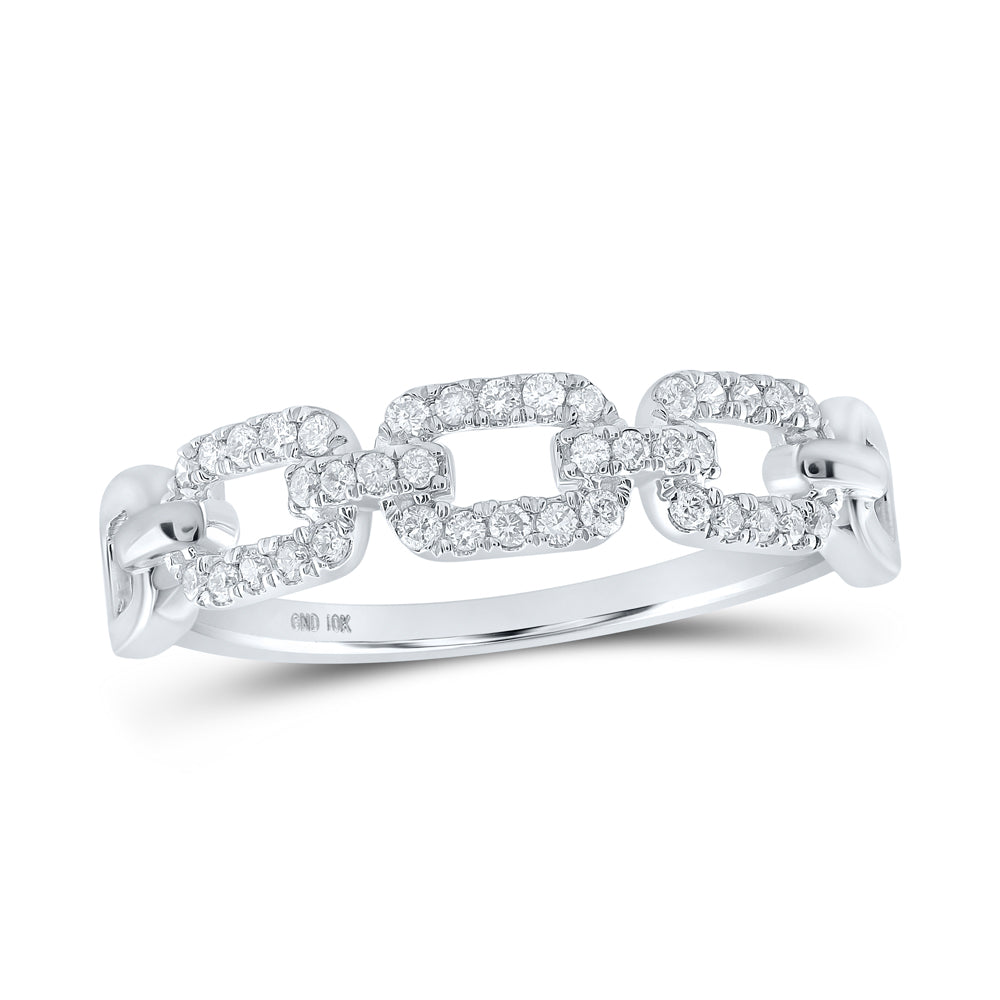 1/5CTW-DIA CN STACKABLE RING
