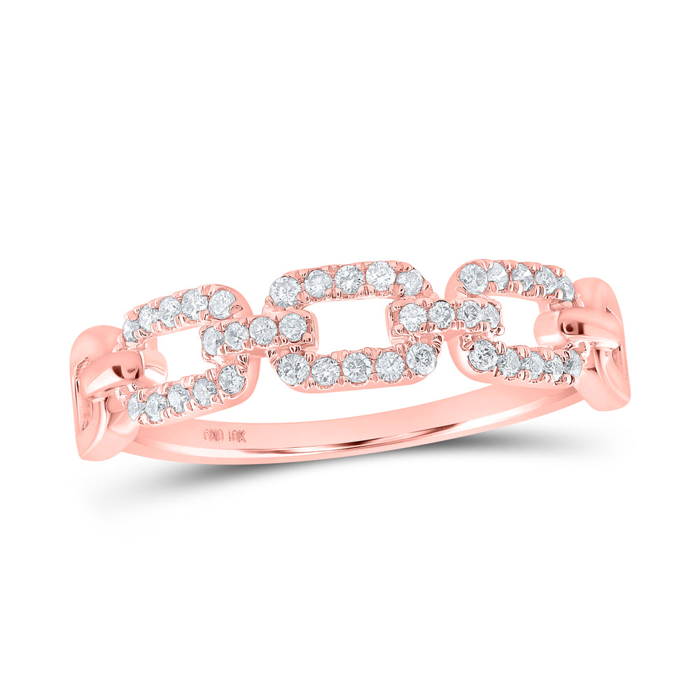 1/5CTW-DIA CN STACKABLE RING