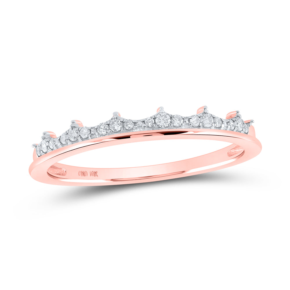 1/10CTW-DIA CN STACKABLE RING