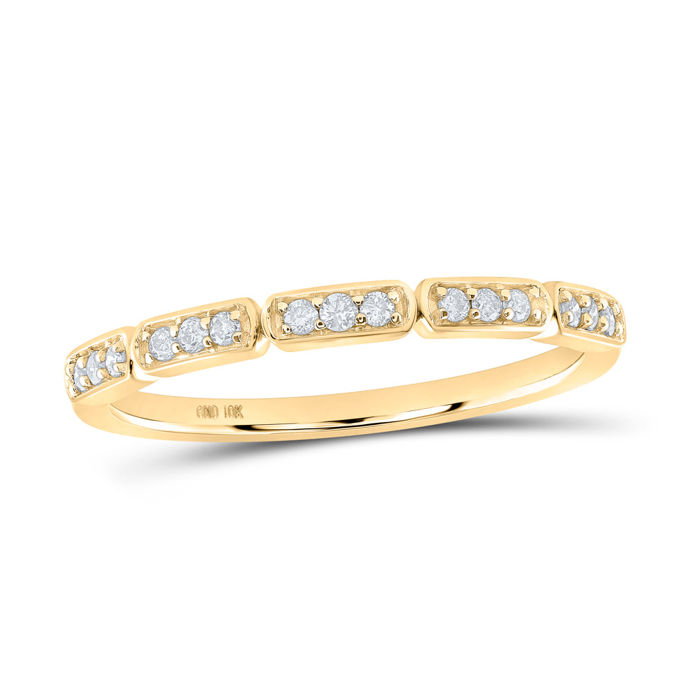1/8CTW-DIA CN STACKABLE RING