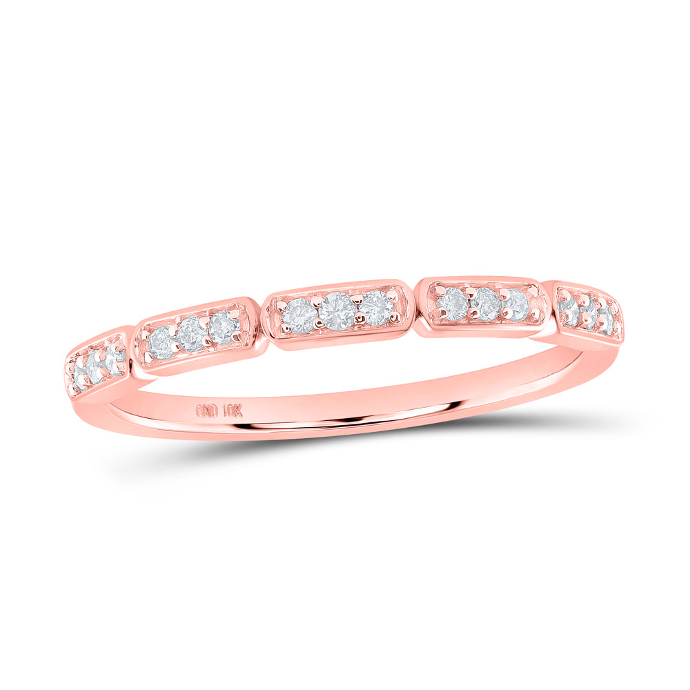 1/8CTW-DIA CN STACKABLE RING