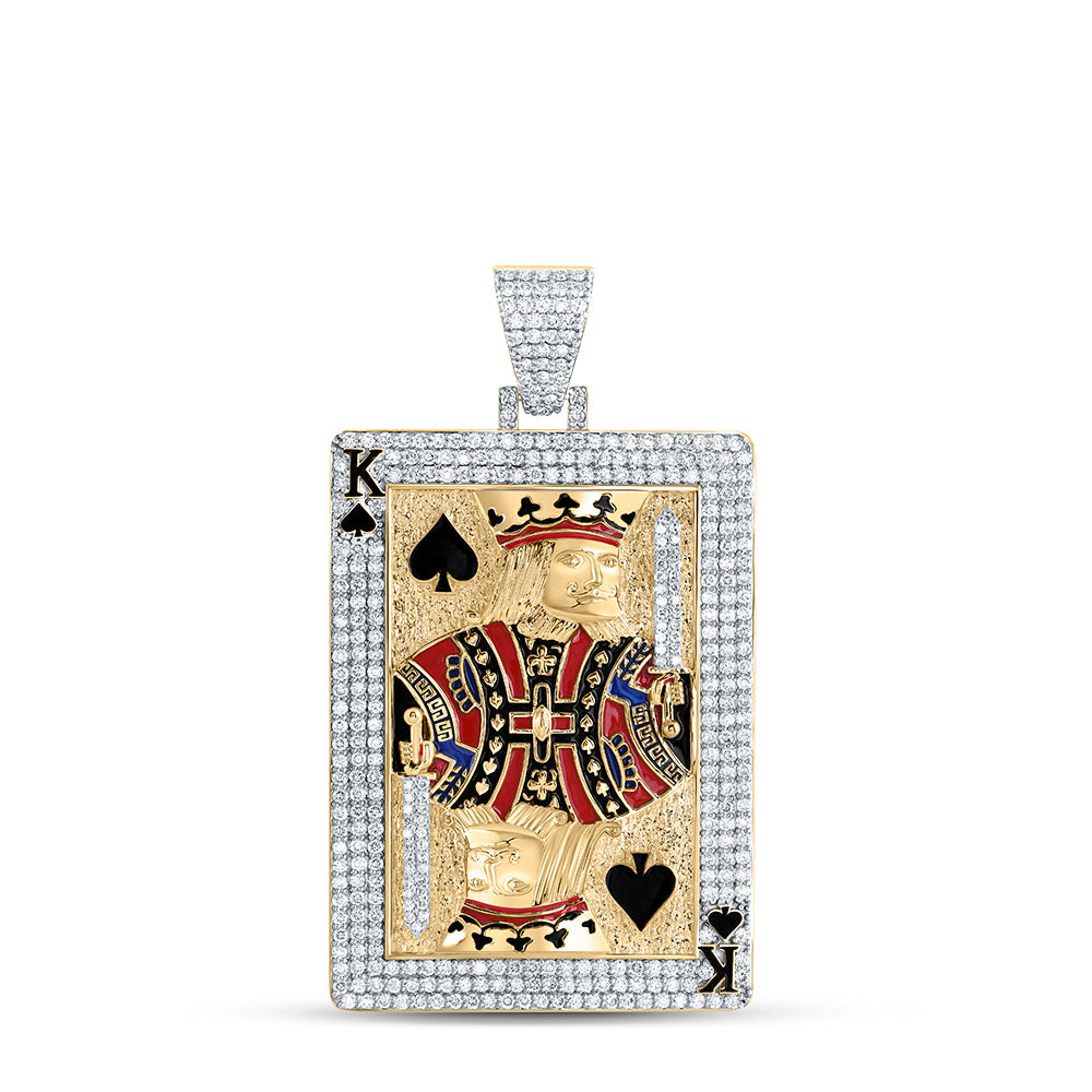 5CTW-NAT DIA NK KING CARD MENS CHARM