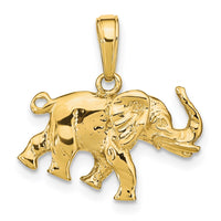 Load image into Gallery viewer, 14k Polished 3-D Elephant Pendant
