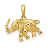 Load image into Gallery viewer, 14k Polished 3-D Elephant Pendant

