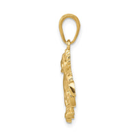 Load image into Gallery viewer, 14k Solid Polished Dragon Pendant
