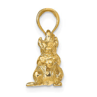 Load image into Gallery viewer, 14k Solid 3-D Squirrel with Nut Charm

