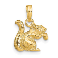 Load image into Gallery viewer, 14k Solid 3-D Squirrel with Nut Charm

