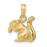 Load image into Gallery viewer, 14k Solid 3-D Squirrel with Nut Charm
