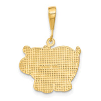 Load image into Gallery viewer, 14k Polished Hippo Pendant
