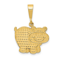 Load image into Gallery viewer, 14k Polished Hippo Pendant
