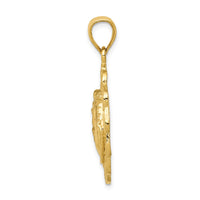 Load image into Gallery viewer, 14k Solid Polished Horse Head in Horseshoes Pendant
