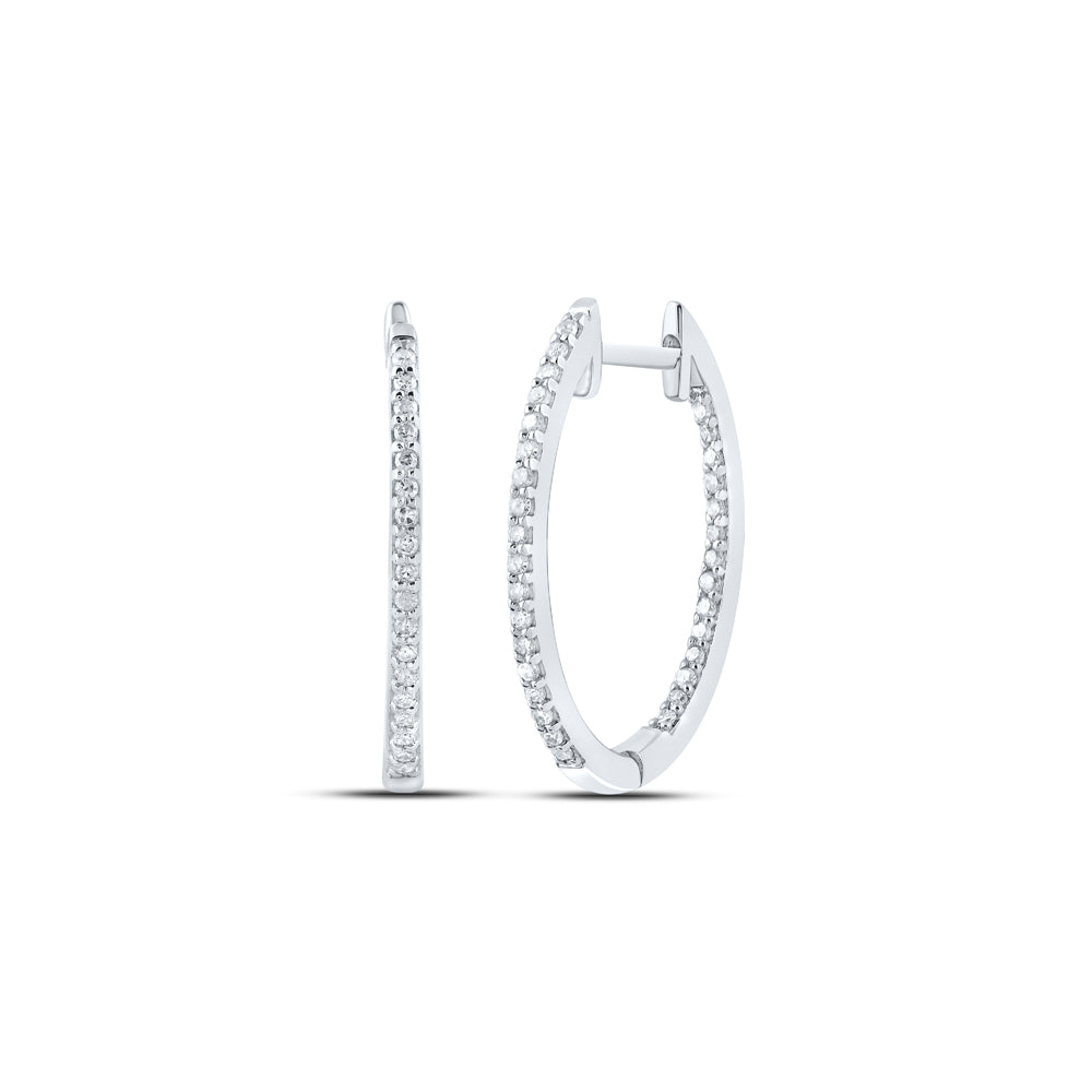 1/4CTW-DIA P1 GIFT HOOP EARRING