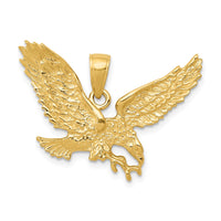 Load image into Gallery viewer, 14k Solid Polished Eagle Pendant

