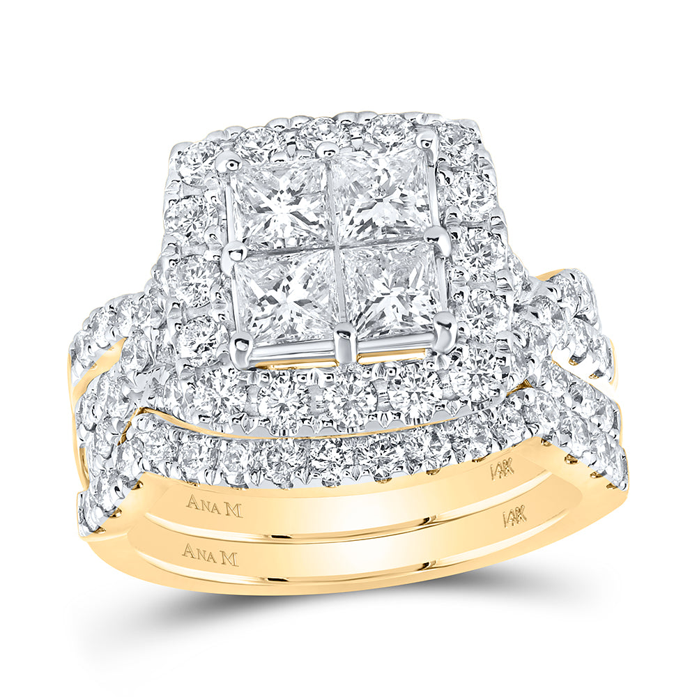 3CTW-DIA ANA M TESSERA INVISIBLE BRIDAL SET