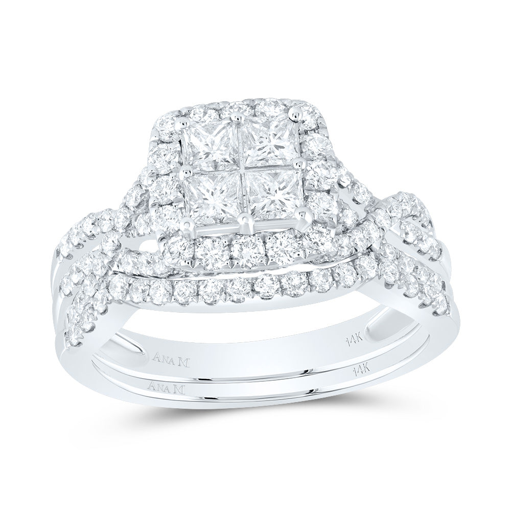 1 1/2CTW-DIA ANA M TESSERA INVISIBLE BRIDAL SET