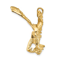 Load image into Gallery viewer, 14k Solid Polished Eagle Pendant

