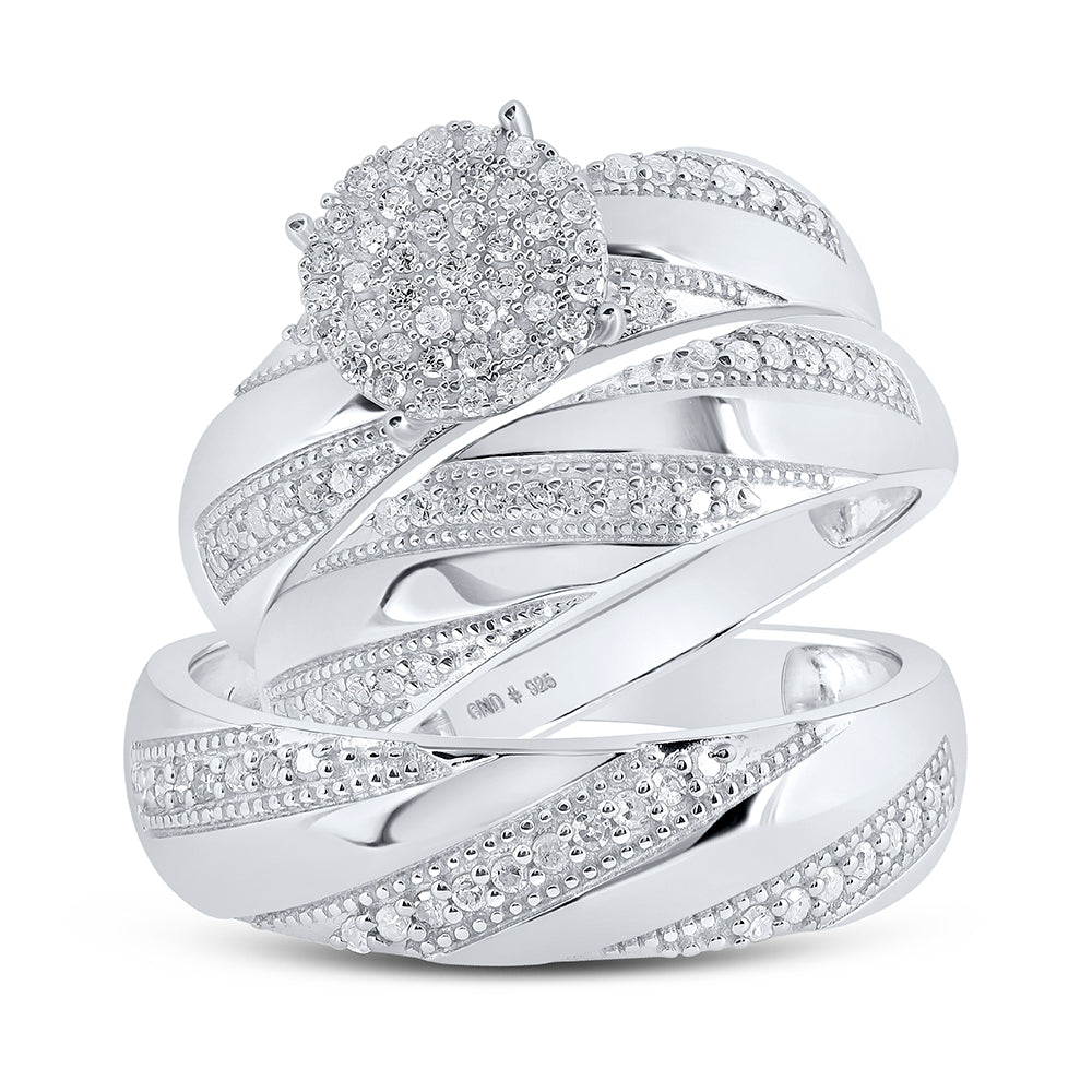 1/2CTW-DIA P1 GIFT TRIO SET