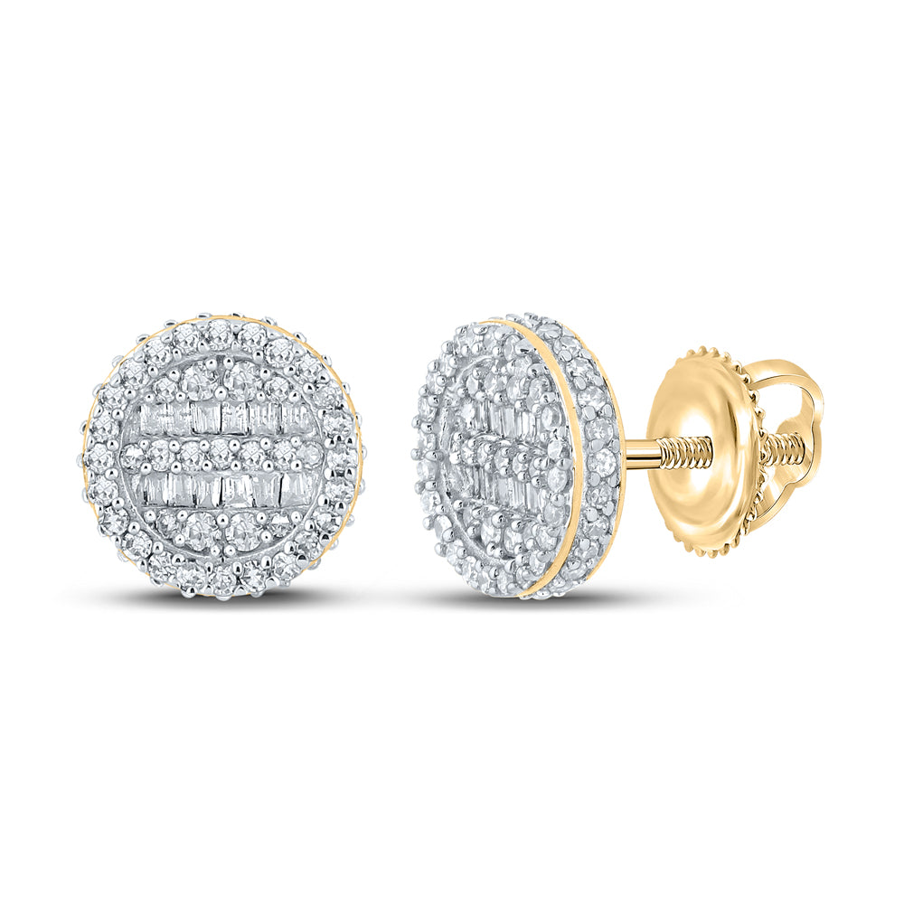 1/2CT-DIA NK ROUND EARRING