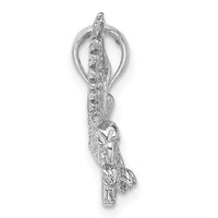 Load image into Gallery viewer, 14K White Gold Textured Eagle Landing Charm
