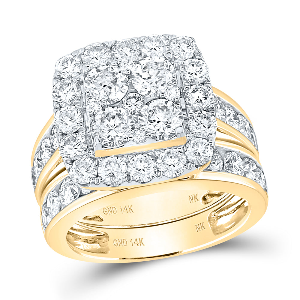 4 1/4CT-DIA NK BRIDAL SET