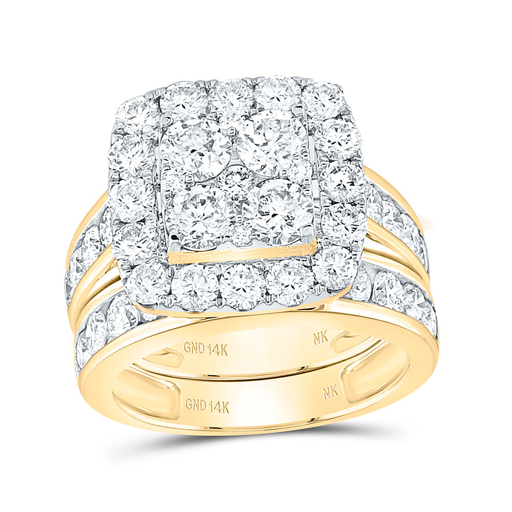 4 1/4CT-DIA NK BRIDAL SET