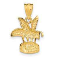 Load image into Gallery viewer, 14k  Bee on HONEY Jar Pendant
