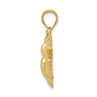 Load image into Gallery viewer, 14k Solid Open-Backed Bee Pendant
