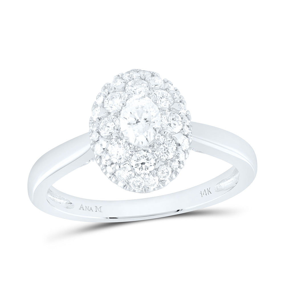 3/4CTW-DIA ANA M 1/4CT-COVAL ENGAGEMENT RING