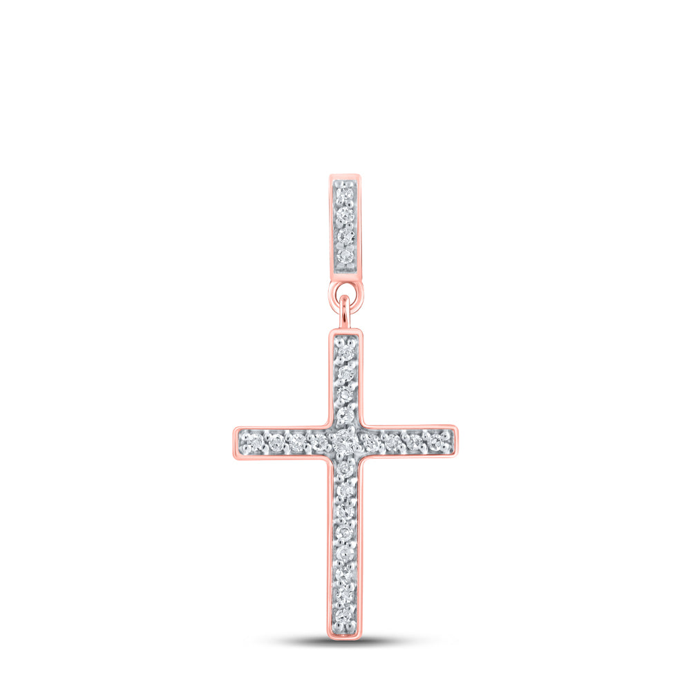 1/10CTW-DIA NK GIFT CROSS PENDANT