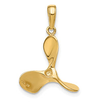 Load image into Gallery viewer, 14K Polished 3-D Propeller Pendant
