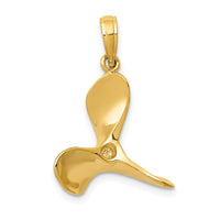 Load image into Gallery viewer, 14K Polished 3-D Propeller Pendant
