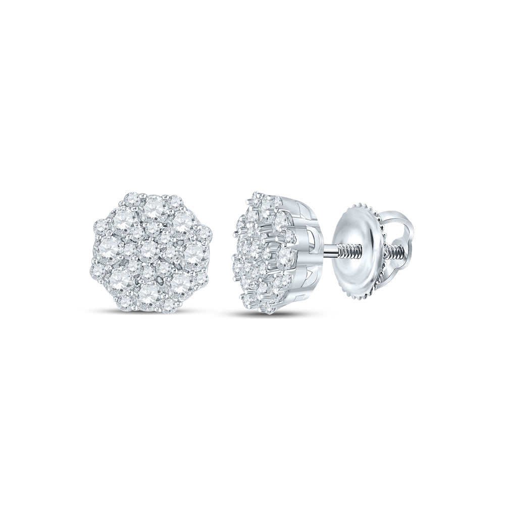5/8CTW-DIA NK OCTAGON EARRING