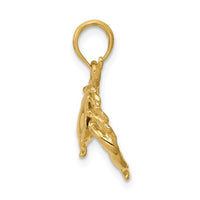 Load image into Gallery viewer, 14k Polished Open-Backed Crab Pendant
