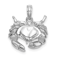 Load image into Gallery viewer, 14K White Gold Stone Crab Charm
