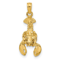 Load image into Gallery viewer, 14k Moveable Lobster Pendant
