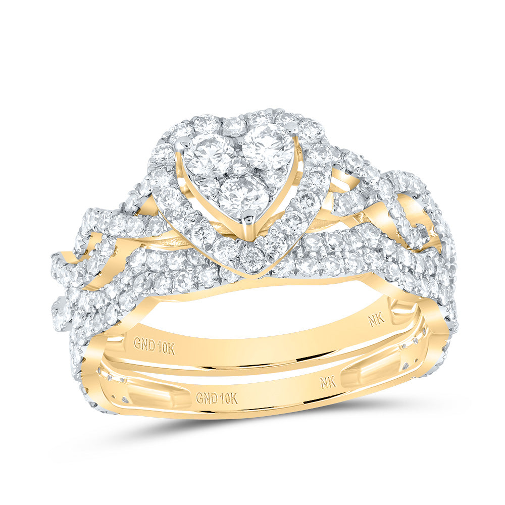 1 1/4CTW-DIA NK BRIDAL SET