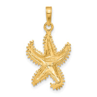 Load image into Gallery viewer, 14k Polished Open-Backed Starfish Pendant
