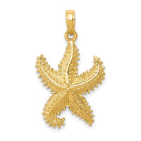 Load image into Gallery viewer, 14k Polished Open-Backed Starfish Pendant

