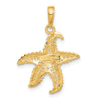 Load image into Gallery viewer, 14k Polished Open-Backed Starfish Pendant
