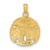 Load image into Gallery viewer, 14k Polished Sand Dollar Pendant
