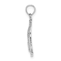 Load image into Gallery viewer, 14k White Gold Polished Sand Dollar Pendant
