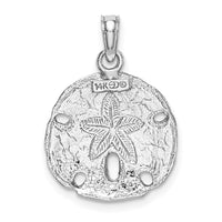 Load image into Gallery viewer, 14k White Gold Polished Sand Dollar Pendant
