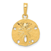 Load image into Gallery viewer, 14k Polished Sand Dollar Pendant
