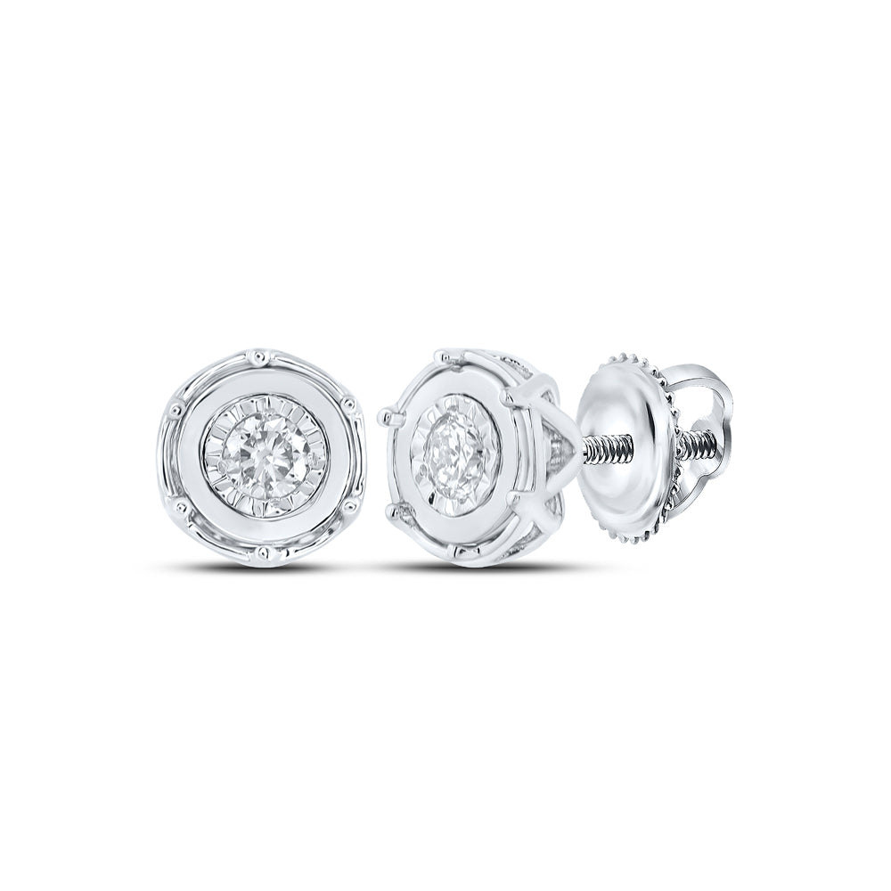 1/8CTW-DIA NK GIFT ROUND EARRING