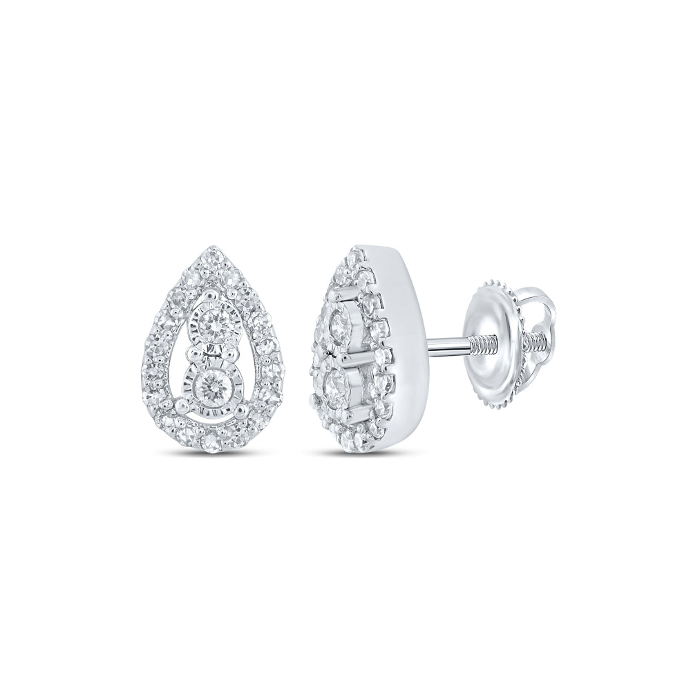 1/5CTW-DIA NK PEAR EARRING