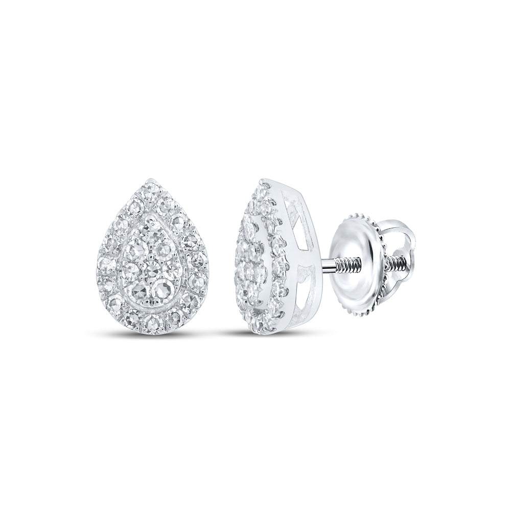 1/4CTW-DIA NK FASHION PEAR EARRING