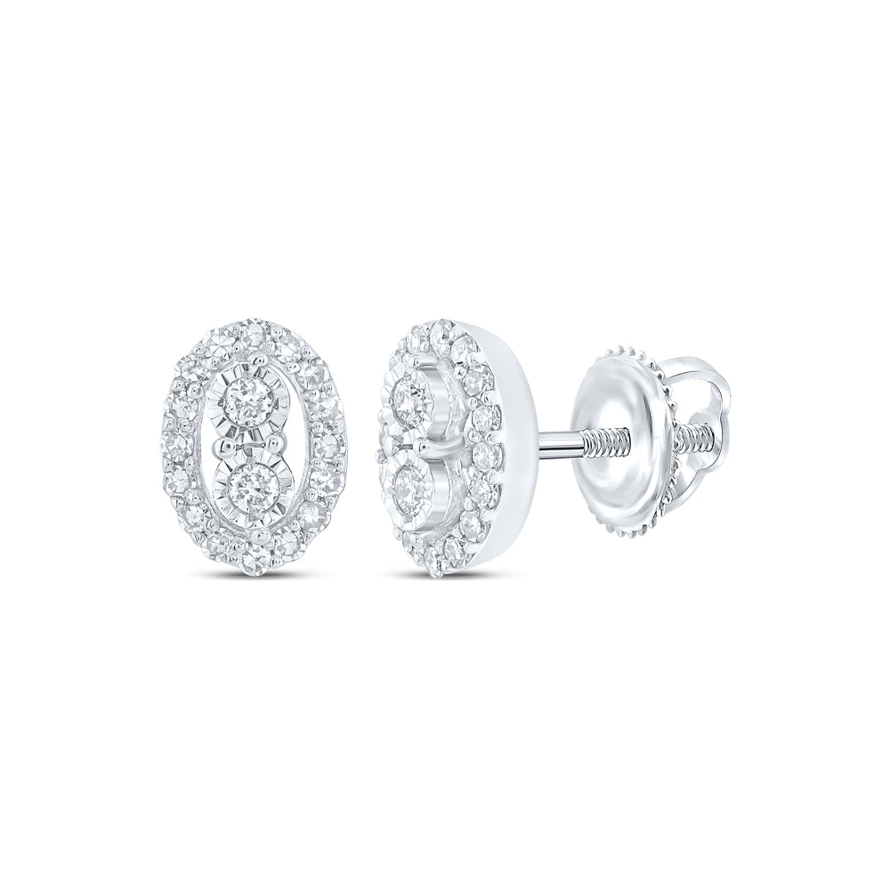 1/5CTW-DIA NK OVAL EARRING