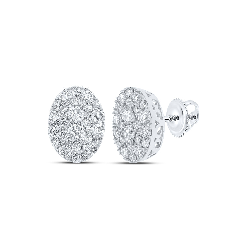 1 1/5CTW-DIA NK FASHION OVAL EARRING